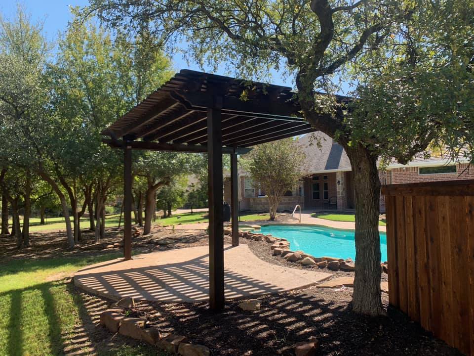 A-Southern Fence Pergola Installation