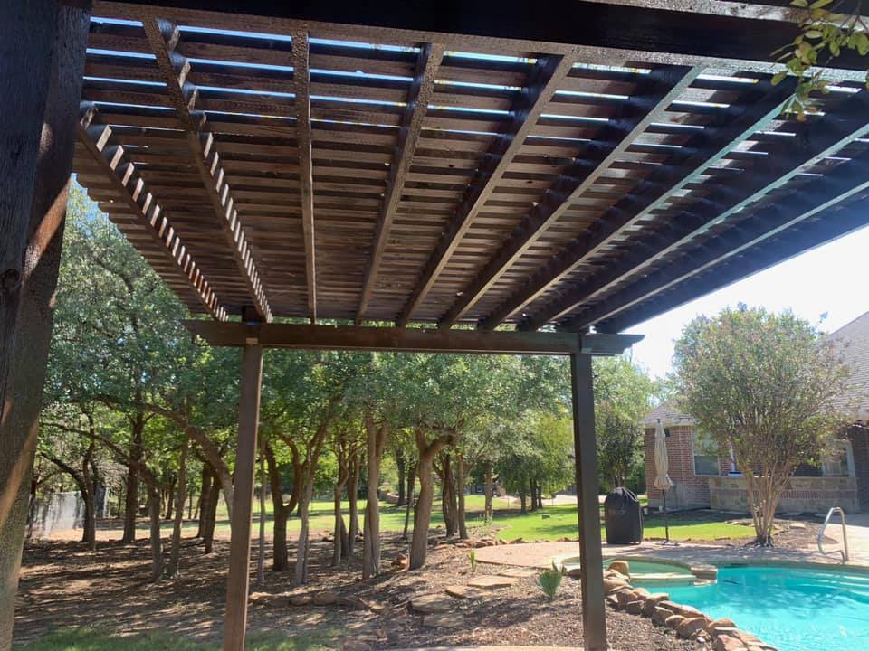 A-Southern Fence Pergola Installation